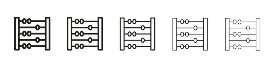 Abacus icons. simple and modern vector icon designs