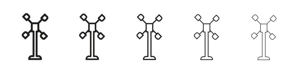 Anemometer icons. simple and modern vector icon designs