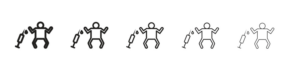 Baby Vaccination icons. simple and modern vector icon designs