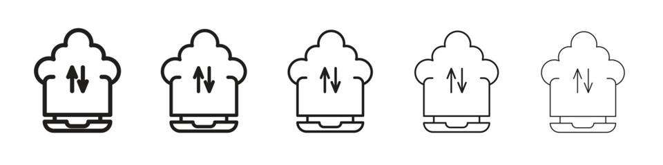 Cloud computing icons. simple and modern vector icon designs