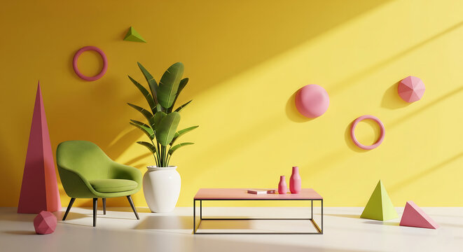 Minimalistic Dopamine decor, gen z decor, living room art decor and inspirations