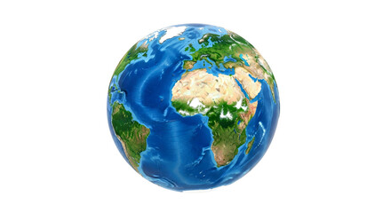 Fototapeta premium Stunning High-Resolution Earth Globe: A Detailed View of Our Planet