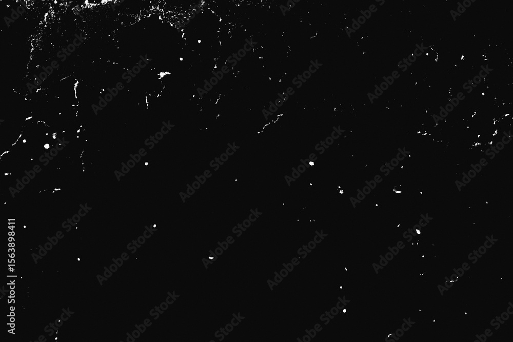 Poster natural dust particles float in air on black background. noise black background overlay. speckled ro