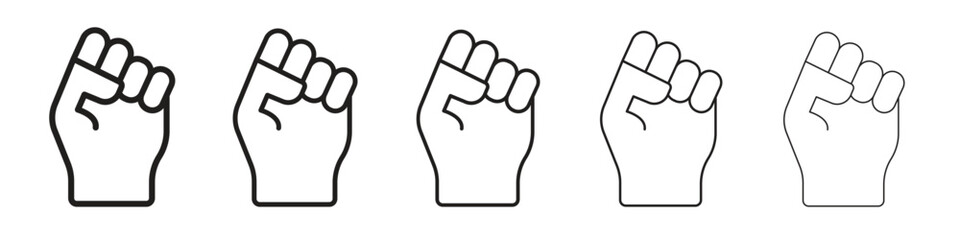 Hand with Power icons. simple and modern vector icon designs