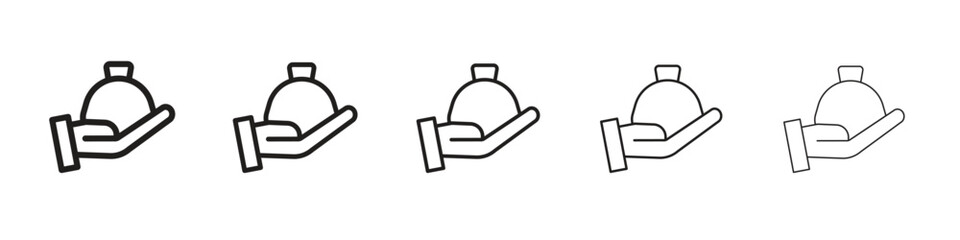 Inheritance law icons. simple and modern vector icon designs