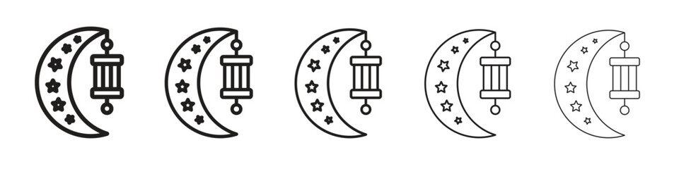 Ramadan Month icons. simple and modern vector icon designs