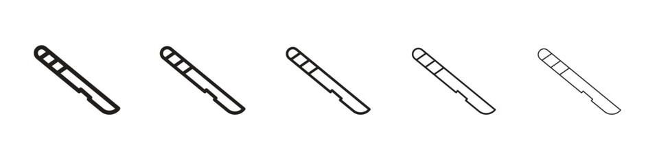 Scalpel icons. simple and modern vector icon designs