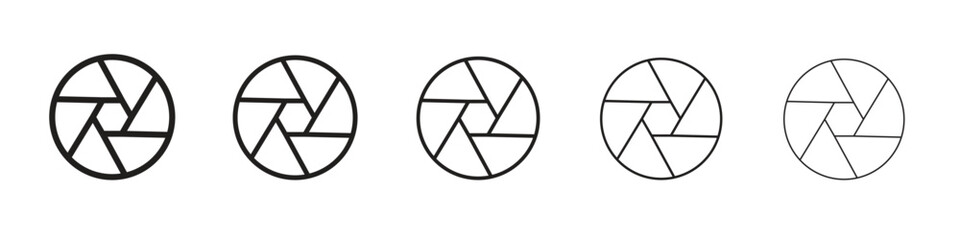 Shutter icons. simple and modern vector icon designs