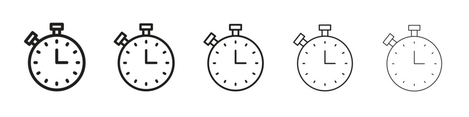 Stopwatch icons. simple and modern vector icon designs