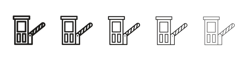 Toll road icons. simple and modern vector icon designs