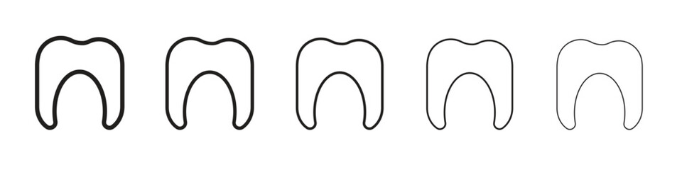 Tooth icons. simple and modern vector icon designs