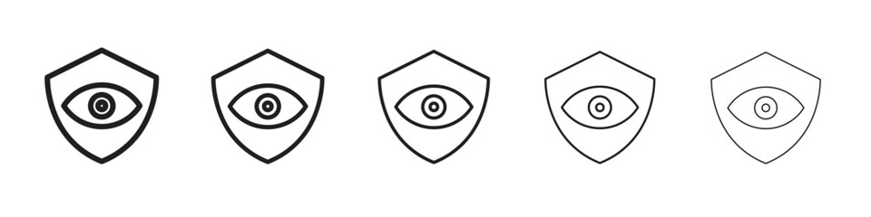 Vision insurance icons. simple and modern vector icon designs