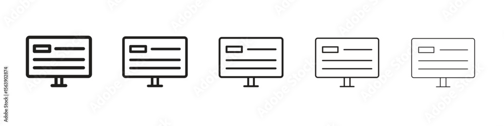 Poster web appss icons. simple and modern vector icon designs