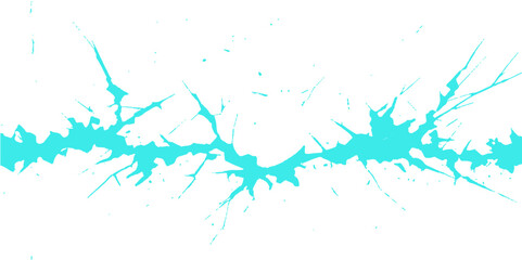 Abstract blue vector background illustration with grunge ink splashes and paint texture