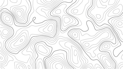 Abstract topographic contours map background, Topographic map patterns, topography line map. Vintage outdoors style. World map Template. Stock vector, 