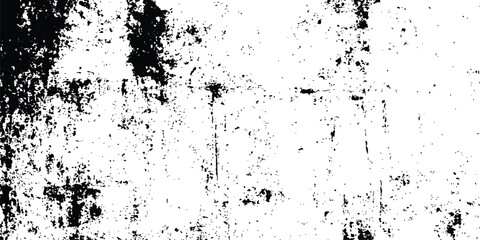 Rustic grunge texture with grain and stains Abstract noise background. Close-up of distressed ink paint texture. Rough black and white distressed vector texture. High-resolution, Abstract background. 