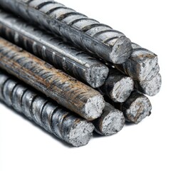 A pile of metal rods