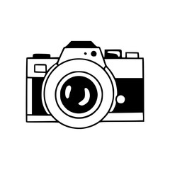 classic camera vector icon
