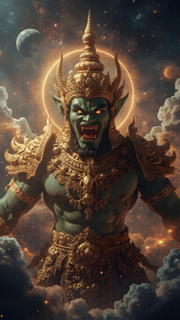 Tosakanth &ndash; The Majestic Thai Demon Giant Guardian Amidst the Cosmos