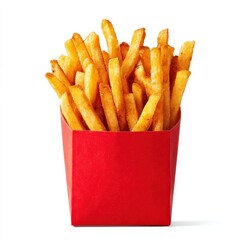 French fries in a red box