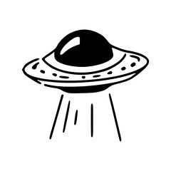 UFO doodle clipart