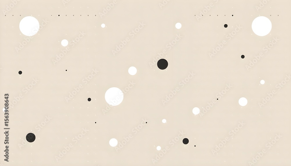 Poster dynamic abstract shapes minimalist design digital art modern aesthetic top-down view visual concept