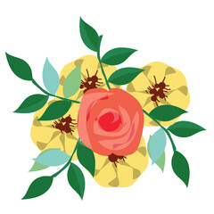 Floral Watercolour bouquet, botanical art, vector illustration design background