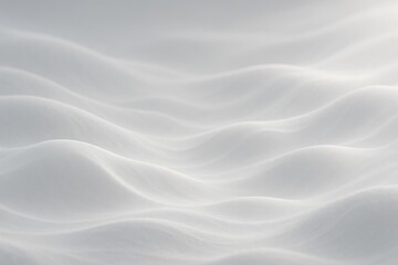 Obraz premium Softly lit undulating white landscape with gentle curves and subtle shadows