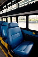 interior of a passenger bus