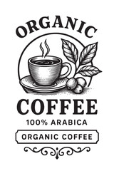 Coffee Label Design Black And White