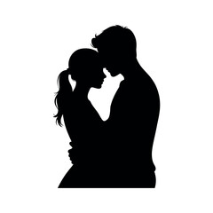  Silhouette on white background