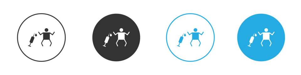 Baby Vaccination icon solid style. Flat vector illustration.