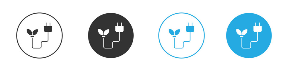 Biomass energy icon solid style. Flat vector illustration.
