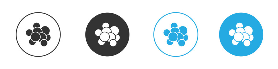 Cancer icon solid style. Flat vector illustration.