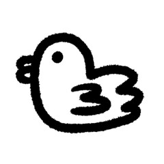 duck and bird png design cartoon handwrite clipart doodle element cute and kwaii for kids kindergarten