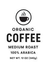 Coffee Label Design Black And White