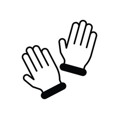 Gardening Gloves Vector icon