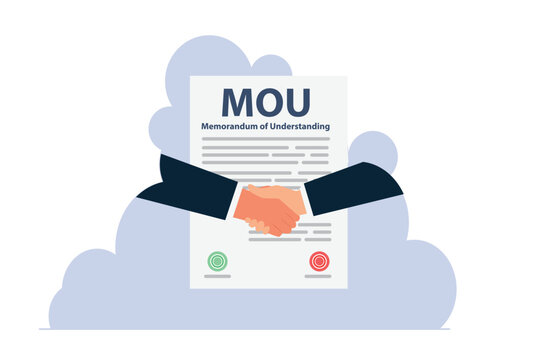 mou, memorandum of understanding legal document agreement stamp