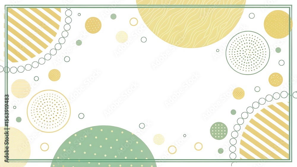 Poster elegant frame featuring abstract geometric shapes and soft colors for graphic design and artistic pr
