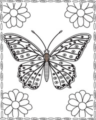 Butterfly Coloring Pages For Kids & Adults - World of Printables