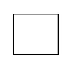 Set of geometric shapes quadrangle, circle icons collection, slightly rounded Vector design on white background.