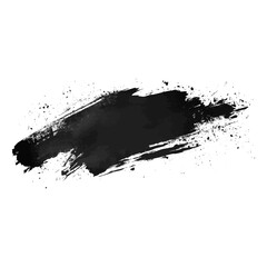 Vector illustration of a bold black ink brush stroke on a white background. Dynamic and artistic, this abstract design is perfect for creative projects needing a striking visual element.