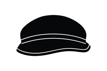 Silhouette design illustration of a veteran cap.eps