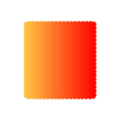 Square shape with warm gradient in orange to red tones, perfect for modern poster backgrounds, stickers, or graphic layout elements.
