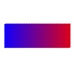 Rectangle shape with vibrant futuristic gradient from blue to red