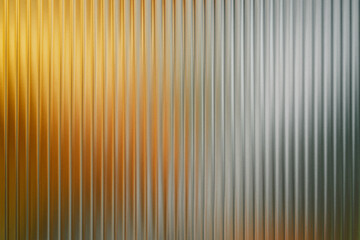 Abstract Ribbed Glass Surface Background Textured Pattern Gradient Orange Gray Modern Minimalist Design Architectural Detail Stylish Backdrop Decorative Surface