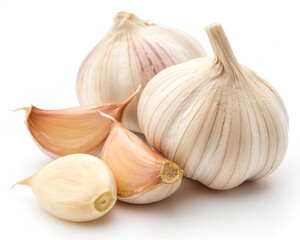 Obraz premium garlic isolated on white