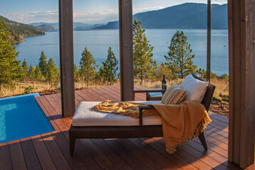 Display home Okanagan lake BC Canada