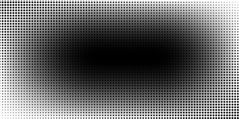 Dotted gradient halftone background. Horizontal seamless dots pattern in pop art style. Abstract modern stylish texture. Vector illustration.