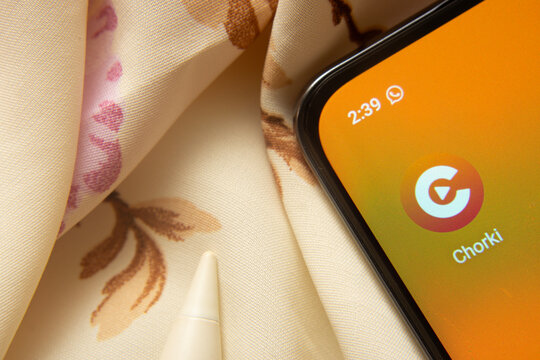 Dhaka, Bangladesh- 07 May 2025: Chorki app icon is seen on smartphone.